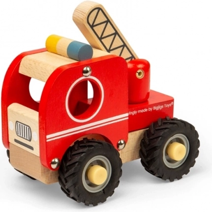 Dřevěný hasičský vůz Bigjigs Toys
