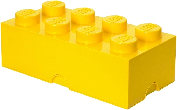 Lego úložný box 8 žlutý