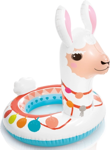 Roztomilý kruh lama pro stabilní hraní ve vodě