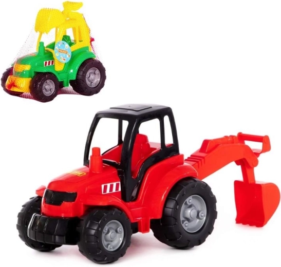 Plastový traktor s bagrovací lžící pro děti