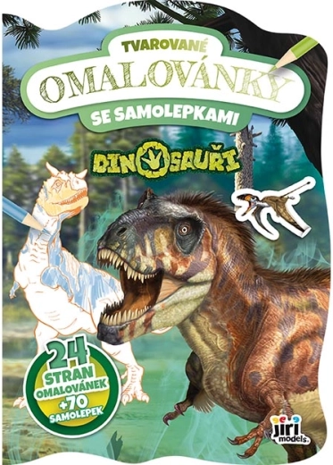 Tvarované omalovánky dinosauři