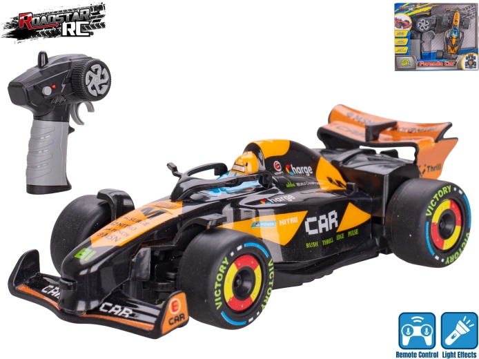 Roadstar RC formule se světly 13,5 cm 2,4 GHz černá