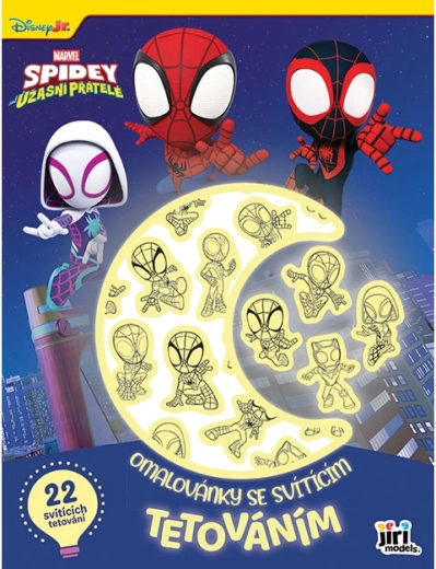 Omalovánky se svítícím tetováním Spidey