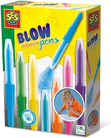 SES Creative foukací fixy, kreativní sada 7 barev - 1 kus