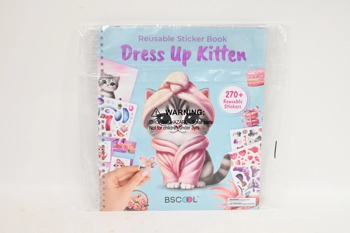 Stnux knížka se samolepkami dress up kitten