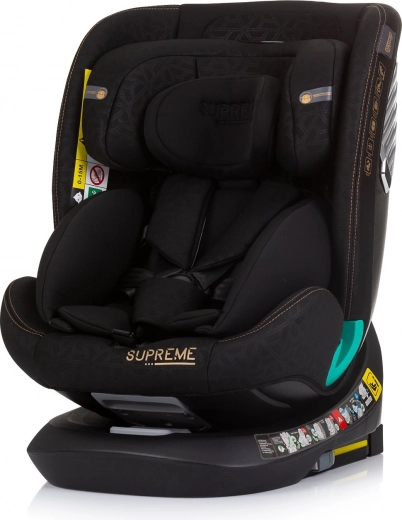 Chipolino autosedačka Supreme i-Size 40–150 cm Isofix 360 – Obsidian