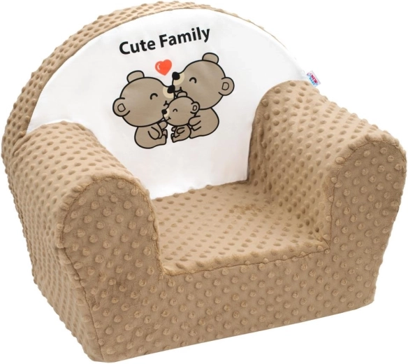 Dětské křesílko z Minky New Baby Cute Family cappuccino