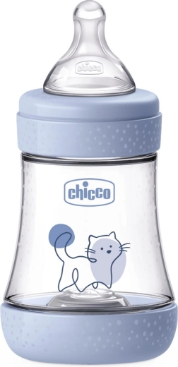 Chicco antikoliková kojenecká láhev Perfect5 150 ml, chlapec, pomalý průtok 0m+