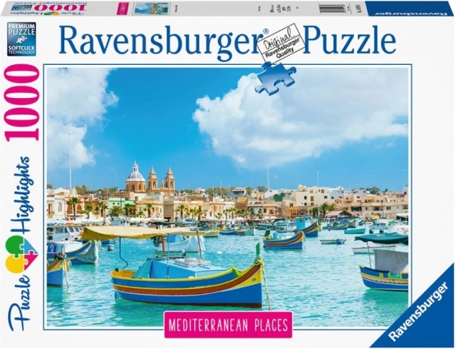 Ravensburger puzzle Mediterranean Malta 1000 dílků