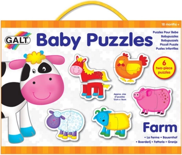 GALT baby puzzle farma 6×2 dílky