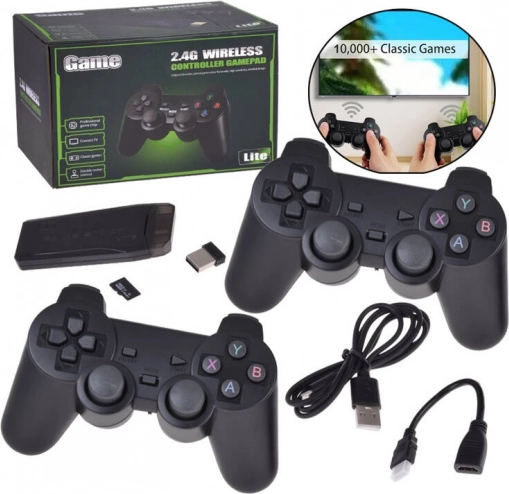 Retro herní konzole HDMI s 2 ovladači a 20000 hrami