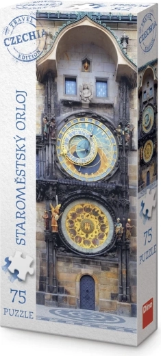 Dino panoramatické puzzle turistická edice Česko: Staroměstský orloj 75 dílků