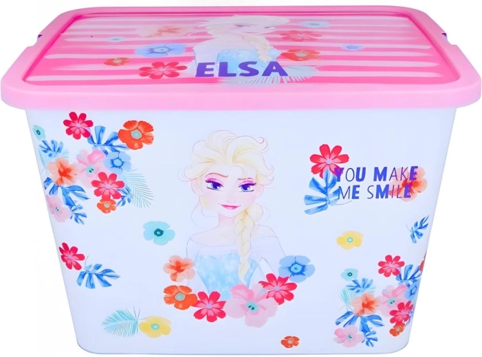 Úložný box s víkem na klip Frozen Stor - 1 kus