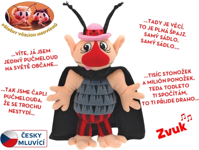 Příběhy včelích medvídků – plyšový Pučmeloud 37 cm, česky mluvící