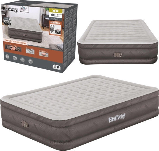 Nafukovací matrace Queen s integrovanou elektrickou pumpou Bestway 203 × 152 × 46 cm