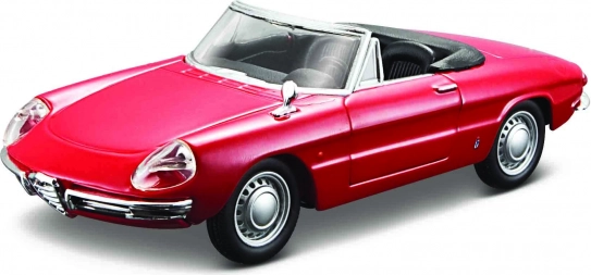 Bburago Hobby – Alfa Romeo Spider 1966, červený model 1:32