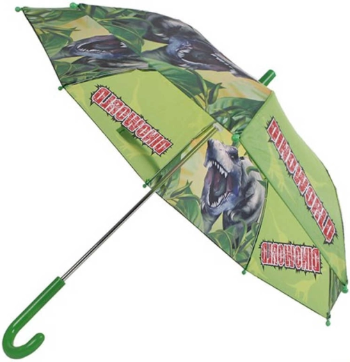 Dětský mechanický deštník s dinosaury zelený