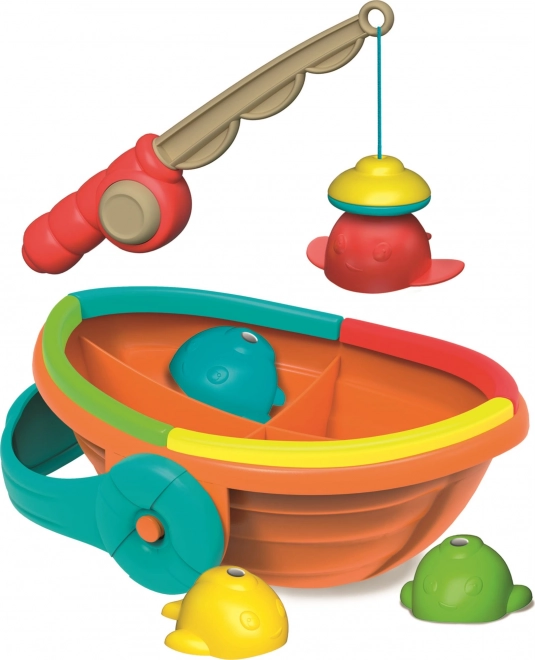 Clementoni Baby barevné rybaření Play for Future – magnetická loďka do vany