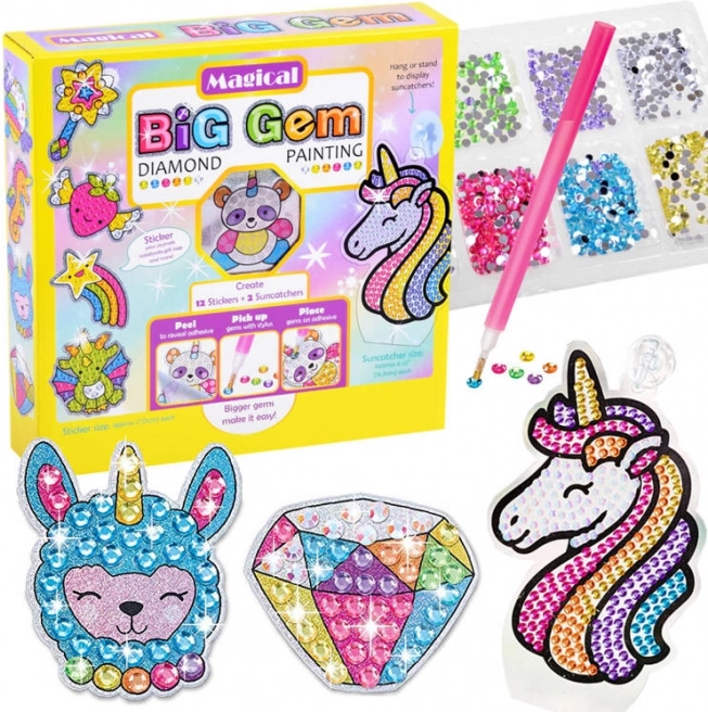 Kreativní sada diamantové malování MAGICAL BIG GEM