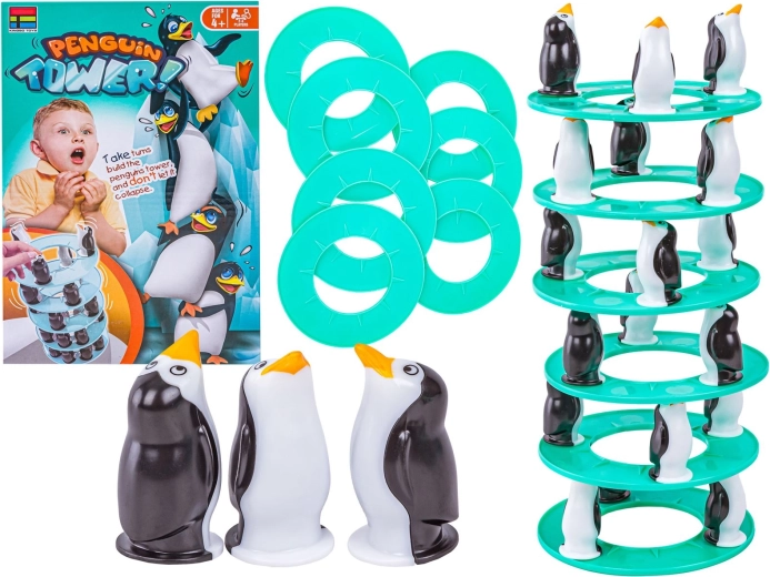 Pingwinková věž Penguin Tower – zručnostní hra