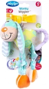 playgro vrnící pejsek pastelový závěsná hračka na kočárek a autosedačku
