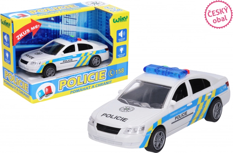 Policejní auto s efekty