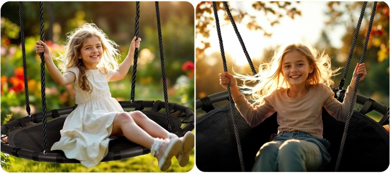 Prostorné a pohodlné sezení 120 cm