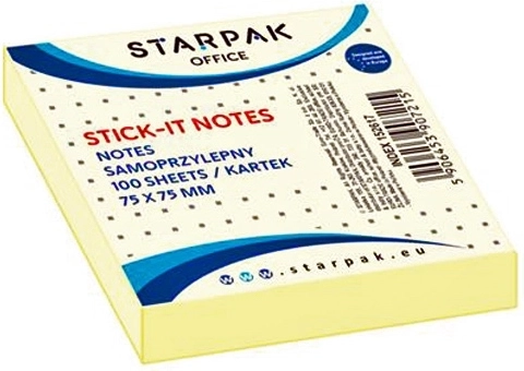 Stick-it lepicí bločky žluté 7,5 cm