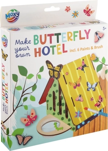 MOXY dřevěný hotel pro motýly – kreativní stavebnice