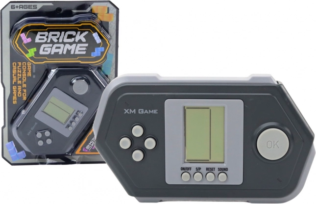 Elektronická kapesní konzole Tetris Brick Game – černá