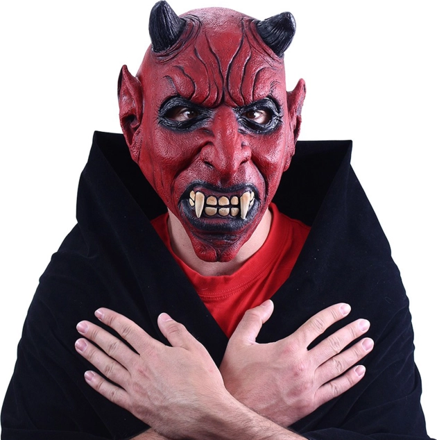 Děsivá čertovská latexová maska