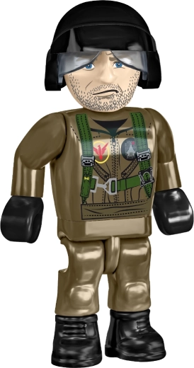 Figurka pilota jako realistický doplněk