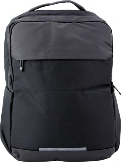 Městský batoh s USB a kapsou na notebook černý 16L