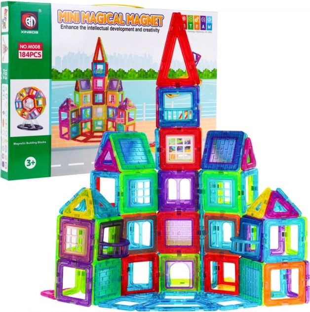 Magnetická stavebnice mega sada 184 dílů