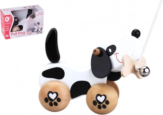 Tahací dřevěný pejsek