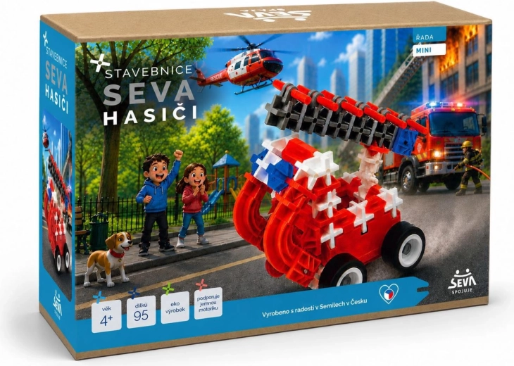 SEVA mini hasiči – stavebnice 95 dílků