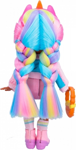 Dlouhé duhové vlasy pro styling