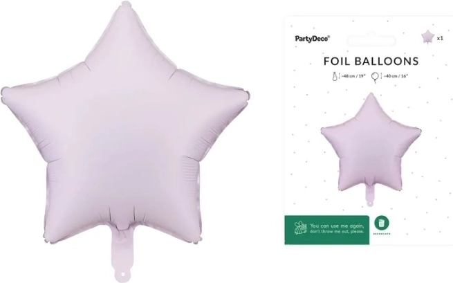 Fóliový balónek hvězda fialový 48 cm