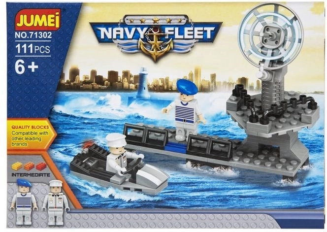 Stavebnice Jumei navy fleet – námořnictvo 111 dílků, 25 × 18 cm - 1 kus