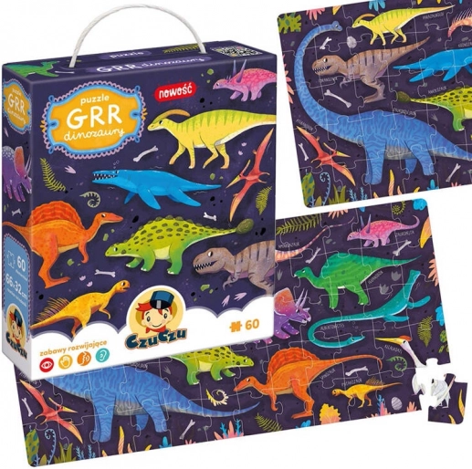 Puzzle CzuCzu Grr Dinosauři 60 dílků
