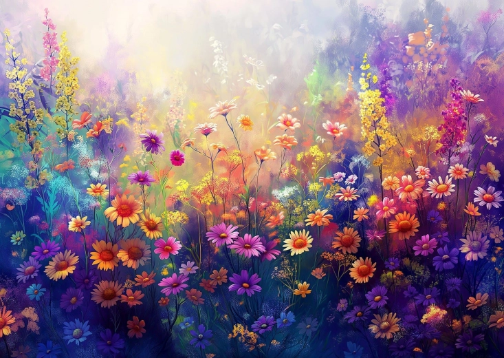 Enjoy Puzzle Kvetoucí Louka 1000 dílků