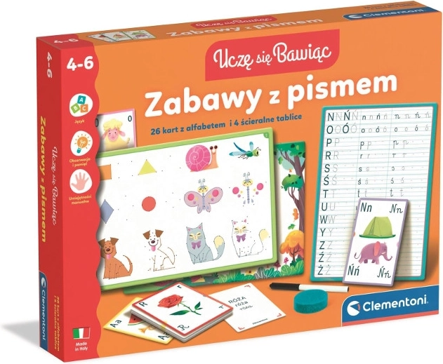 Zábavy s písmem – výuková hra s mazatelnými tabulkami a kartami