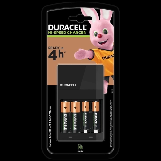 Nabíječka Duracell Hi-Speed s AA a AAA bateriemi