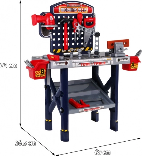 Stabilní ponk s organizérem nářadí