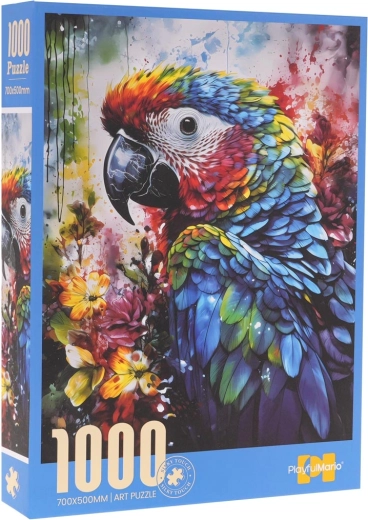 Puzzle 1000 dílků – papoušek ara (70 × 50 cm)