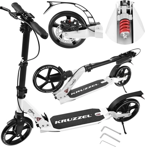 Rychlé skládání, odpružení a nastavitelná řídítka