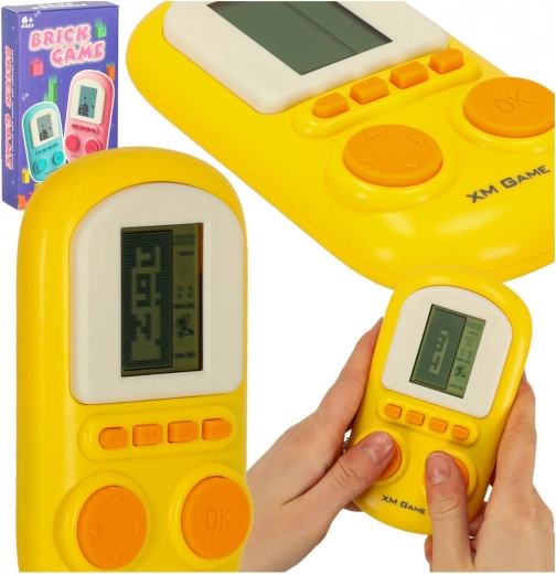 Kapesní retro herní konzole žlutá