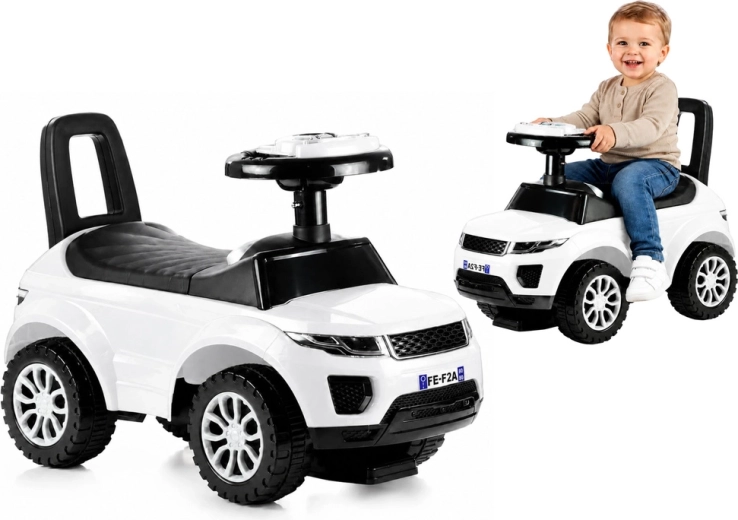 Dětské odrážedlo se zvuky a světly bílé