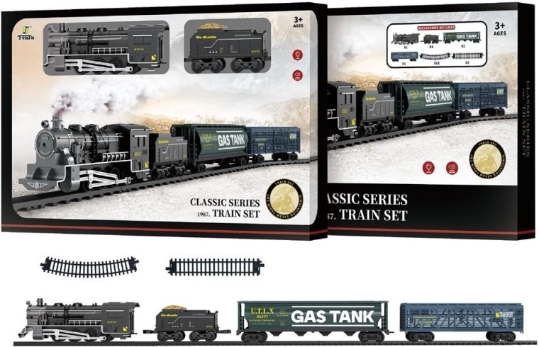 Vintage vlak – světelné a zvukové efekty