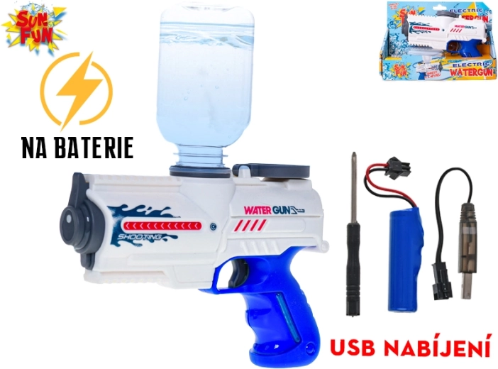 Sun Fun elektrická vodní pistole s dobíjecí baterií 200 ml
